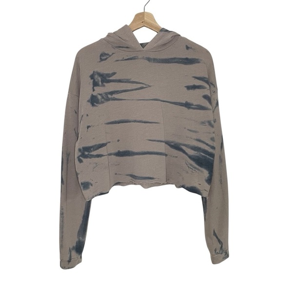 Z by Zella Tie Dye Cropped Hoodie Pullover Sweatshirt Medium - Picture 1 of 9